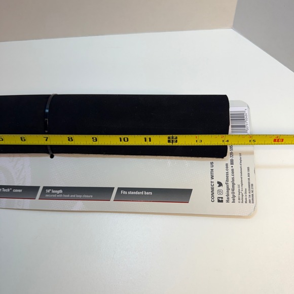 Harbinger Black Bar Pad 15mm Neotek Padding 14 Inch Length Strength Accessories - Picture 5 of 5